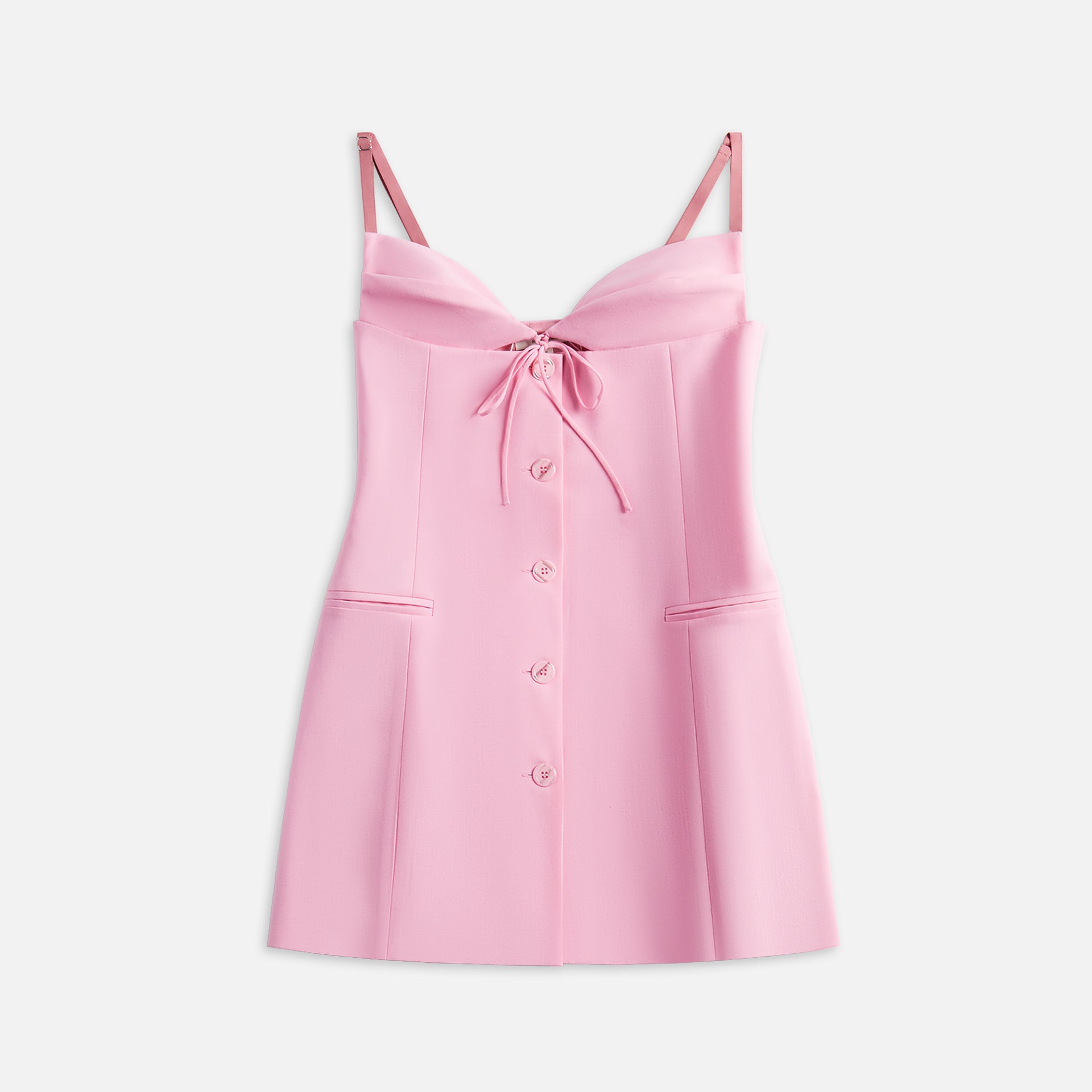 Nensi Dojaka Tailored Mini Slip Dress - Pink