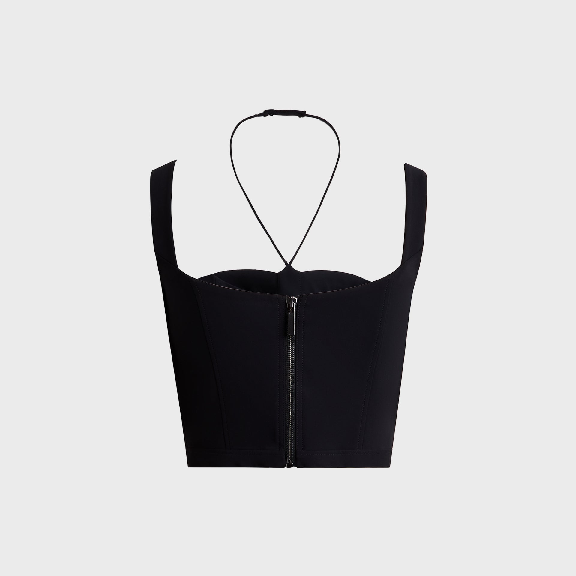 Nensi Dojaka Bustier Top with Quilted Cups - Black