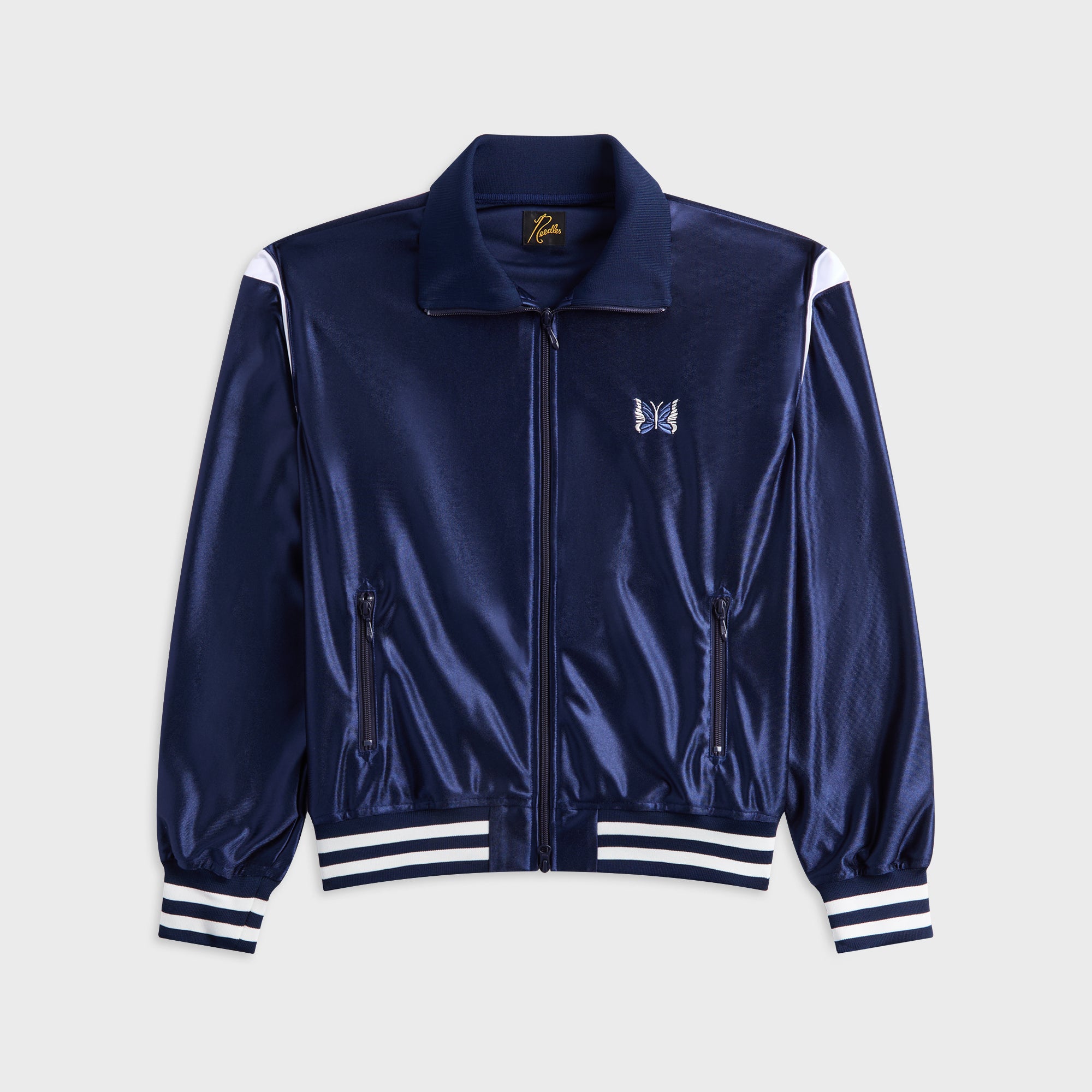 Needles Tricot Sateen Track Jacket - Navy – Kith