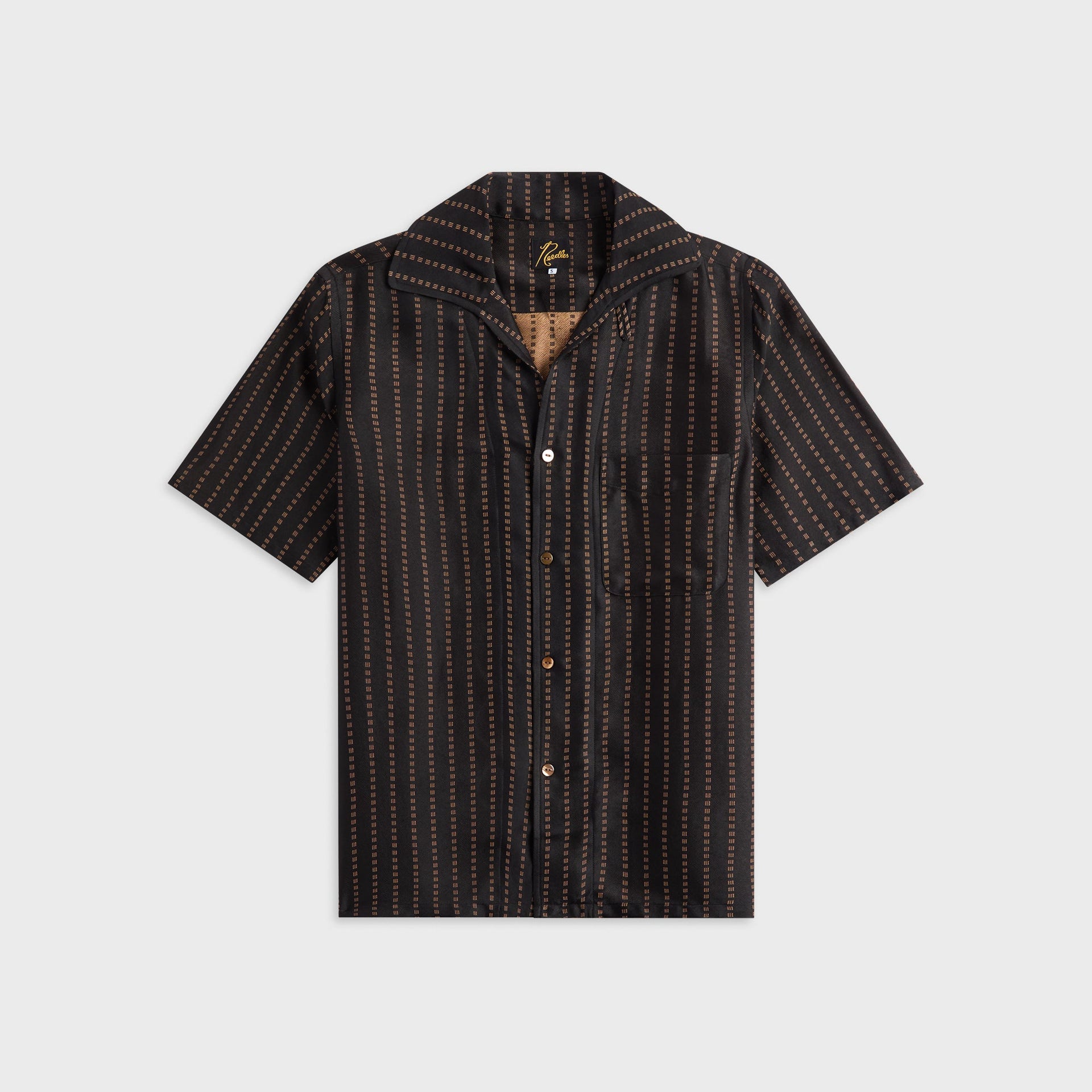 Needles Jacquard Cloth Italian Collar Shirt - Square