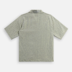 Needles Cabana Shirt quilted - R/N Bright Cloth / Cross Blue Grey