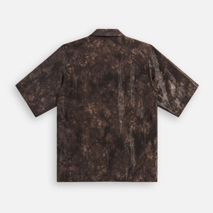 Needles Cabana Shirt brunello - R/N Bright Cloth / Uneven Dye Brown