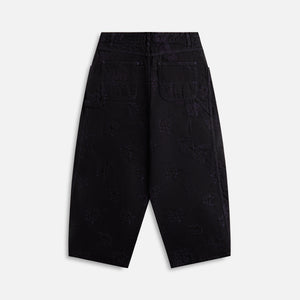 Needles H.D. Pant Painter 10Oz Denim Rose Jacquard - Black