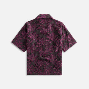 Needles Flower Cut Jacquard Cabana Shirt - Charcoal