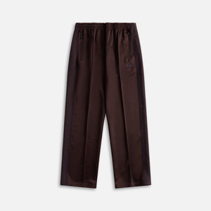 Needles Poly Smooth Track Pant - Dark Brown