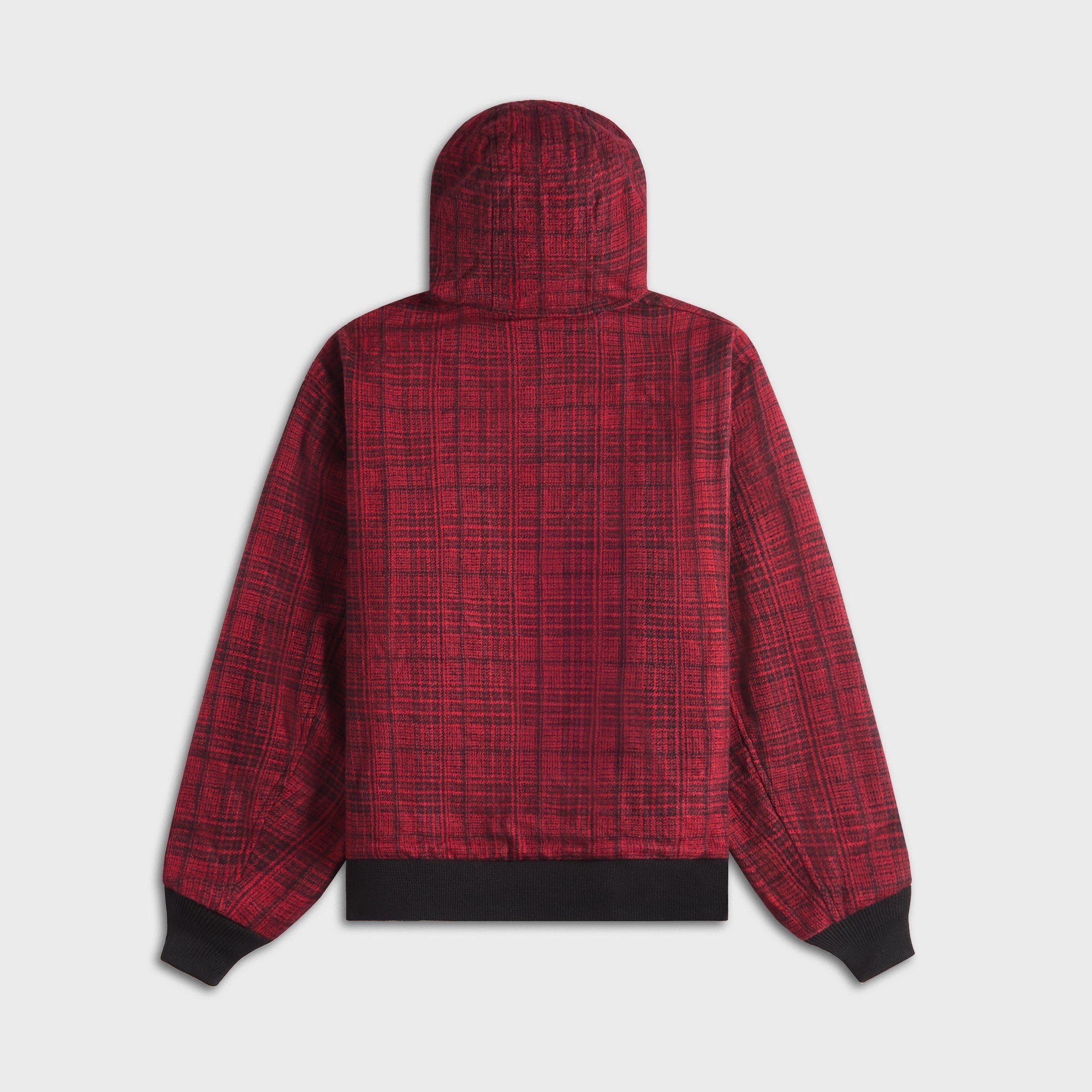 Needles Zipped Wool Glen Plaid Work Hoody - Red – Kith