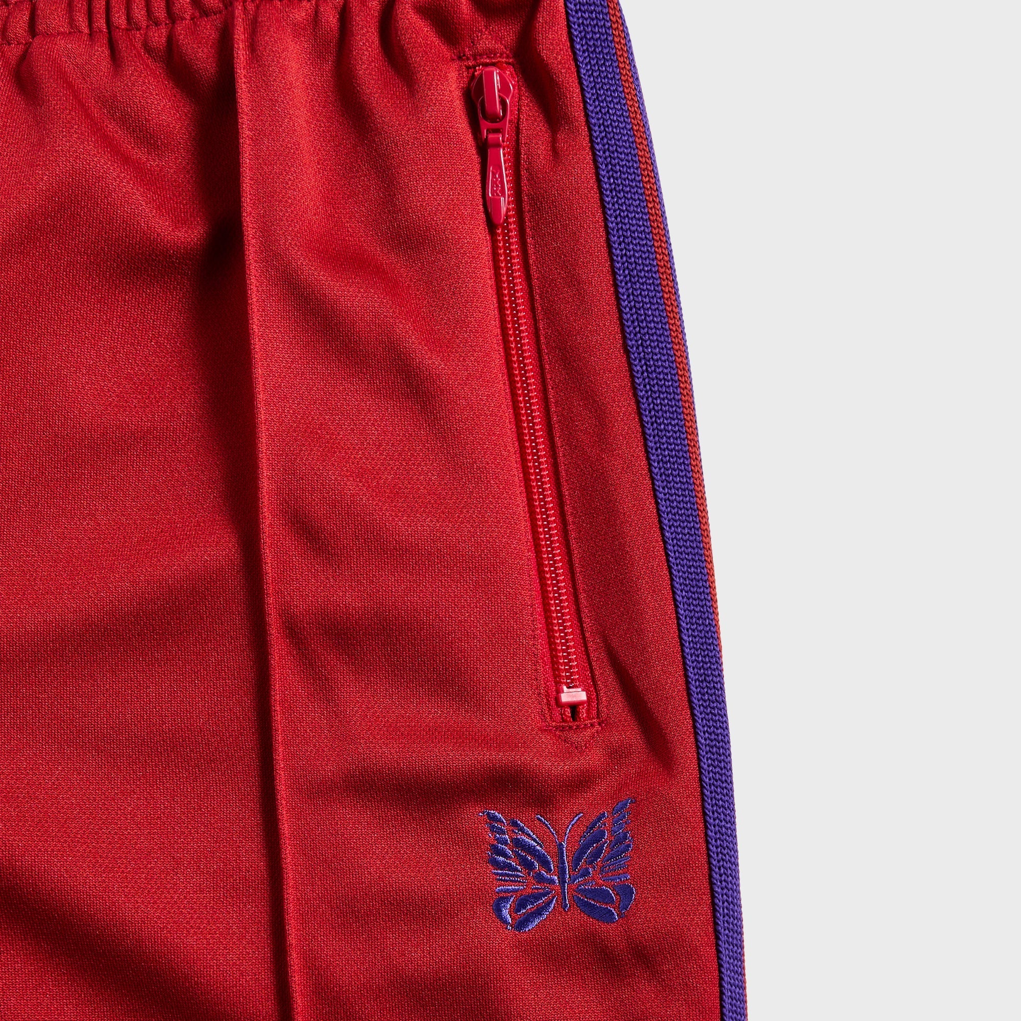 Needles Poly Smooth Track Pant - Red – Kith