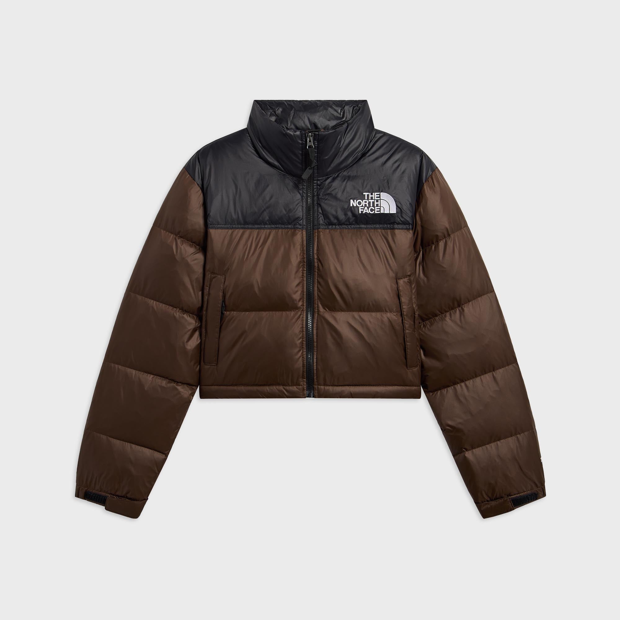 The North Face WMNS Nuptse Short Jacket - Dark Chestnut / Black – Kith