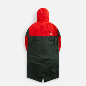 The North Face x Project U Geodesic Shell Jacket - Dark Cedar Green / High Risk Red