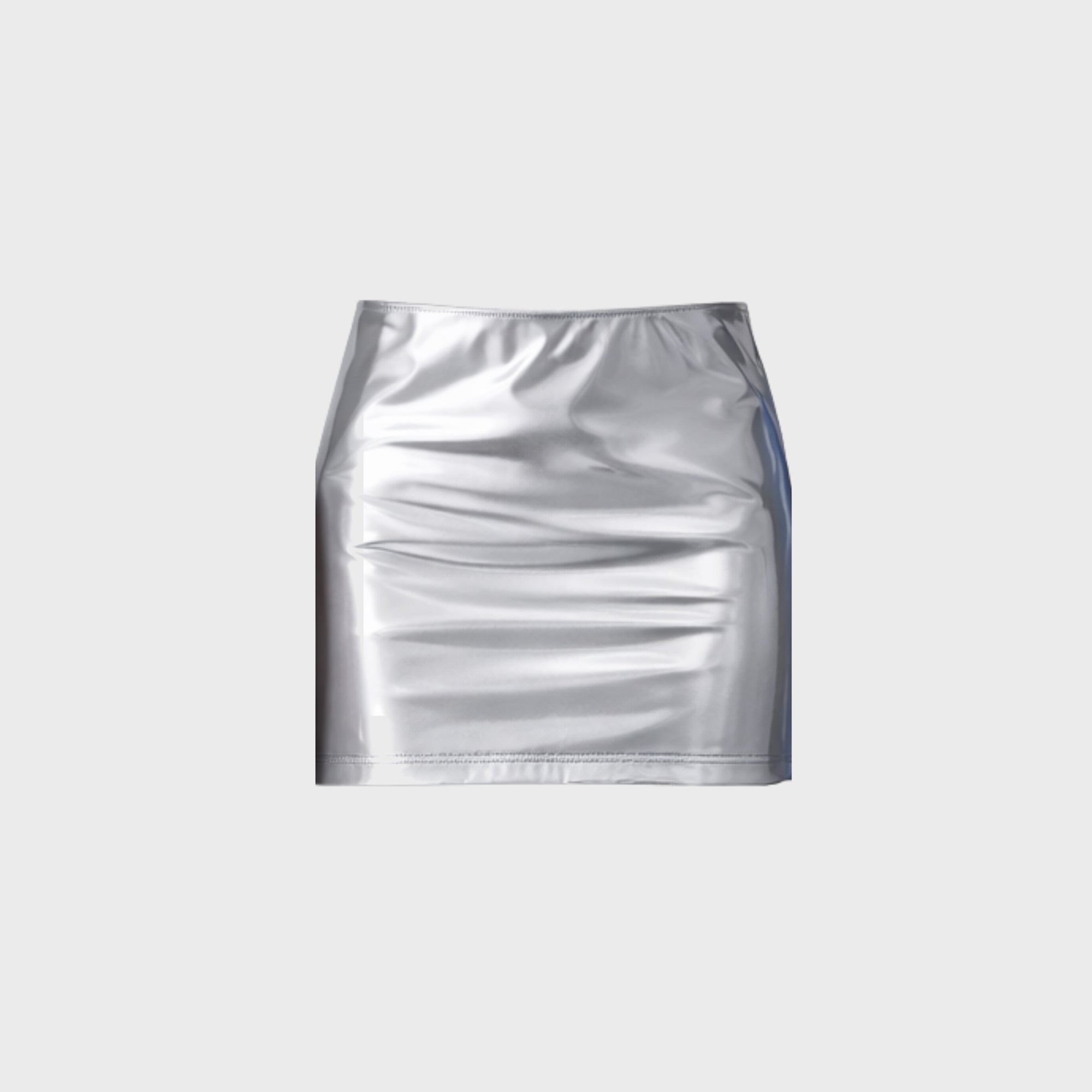 Naranja Furcado Latex Skirt - Silver – Kith