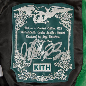 Kith & Jeff Hamilton for the NFL: Eagles Leather Varsity Jacket PH