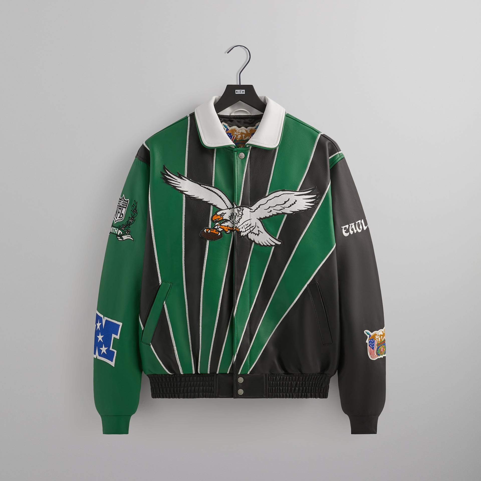 Kith & Jeff Hamilton for the NFL: Eagles Leather Varsity Jacket