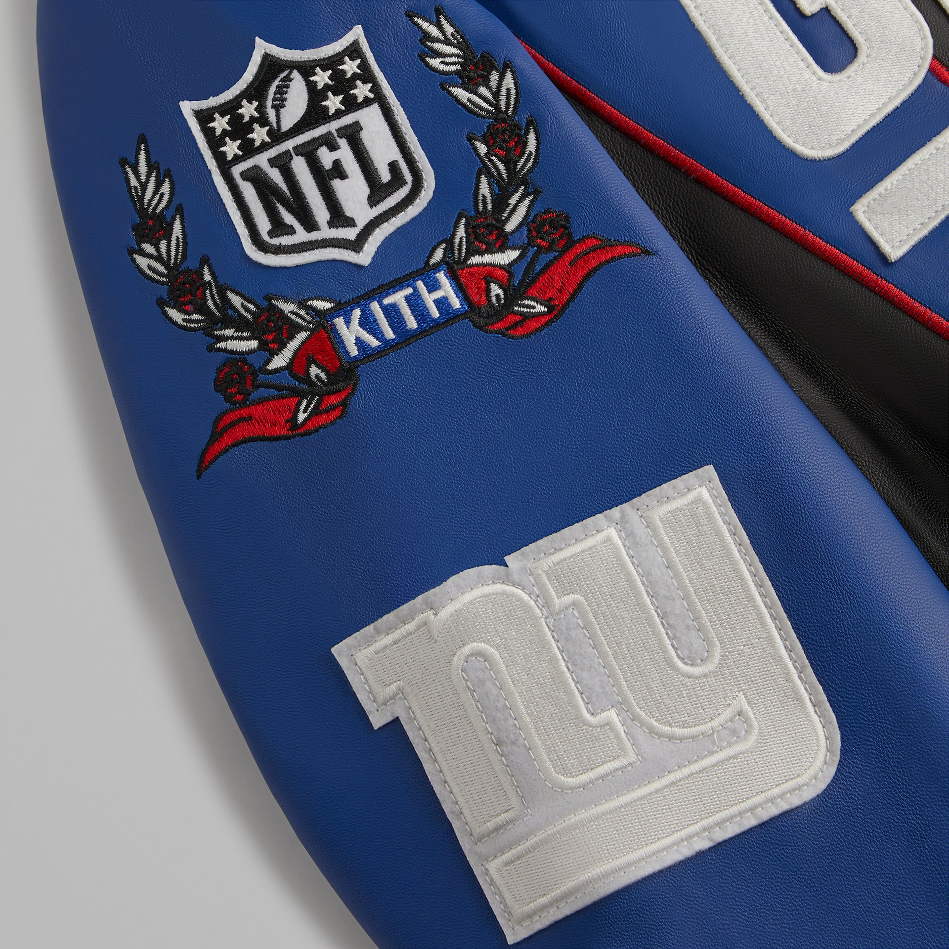 Kith & Jeff Hamilton for the NFL: Giants Leather Varsity Jacket