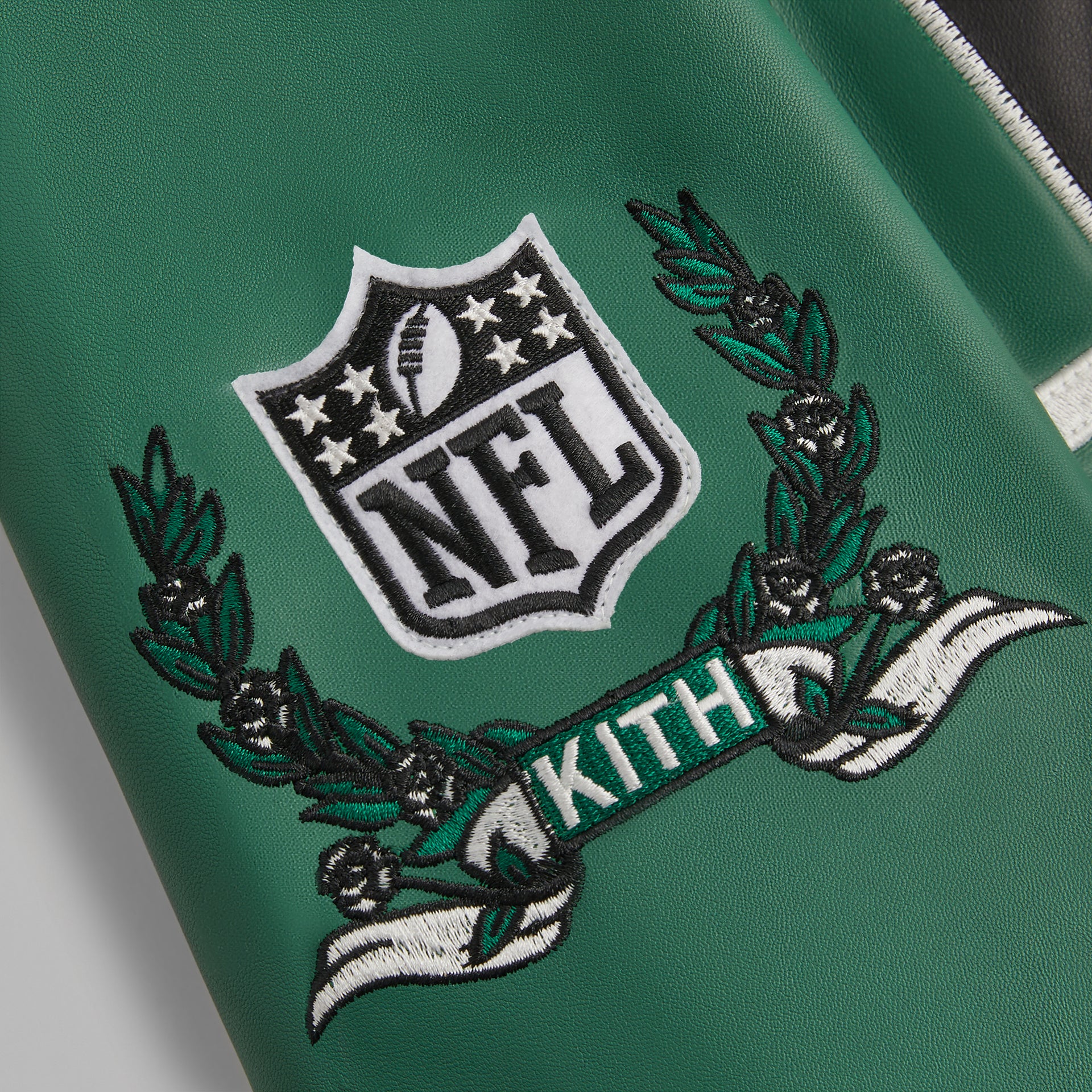 Kith & Jeff Hamilton for the NFL: Jets Leather Varsity Jacket