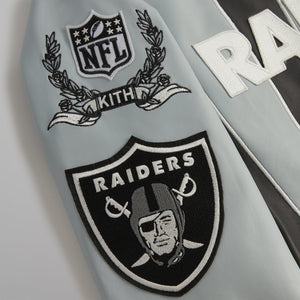 Kith & Jeff Hamilton for the NFL: Raiders Leather Varisty Jacket PH