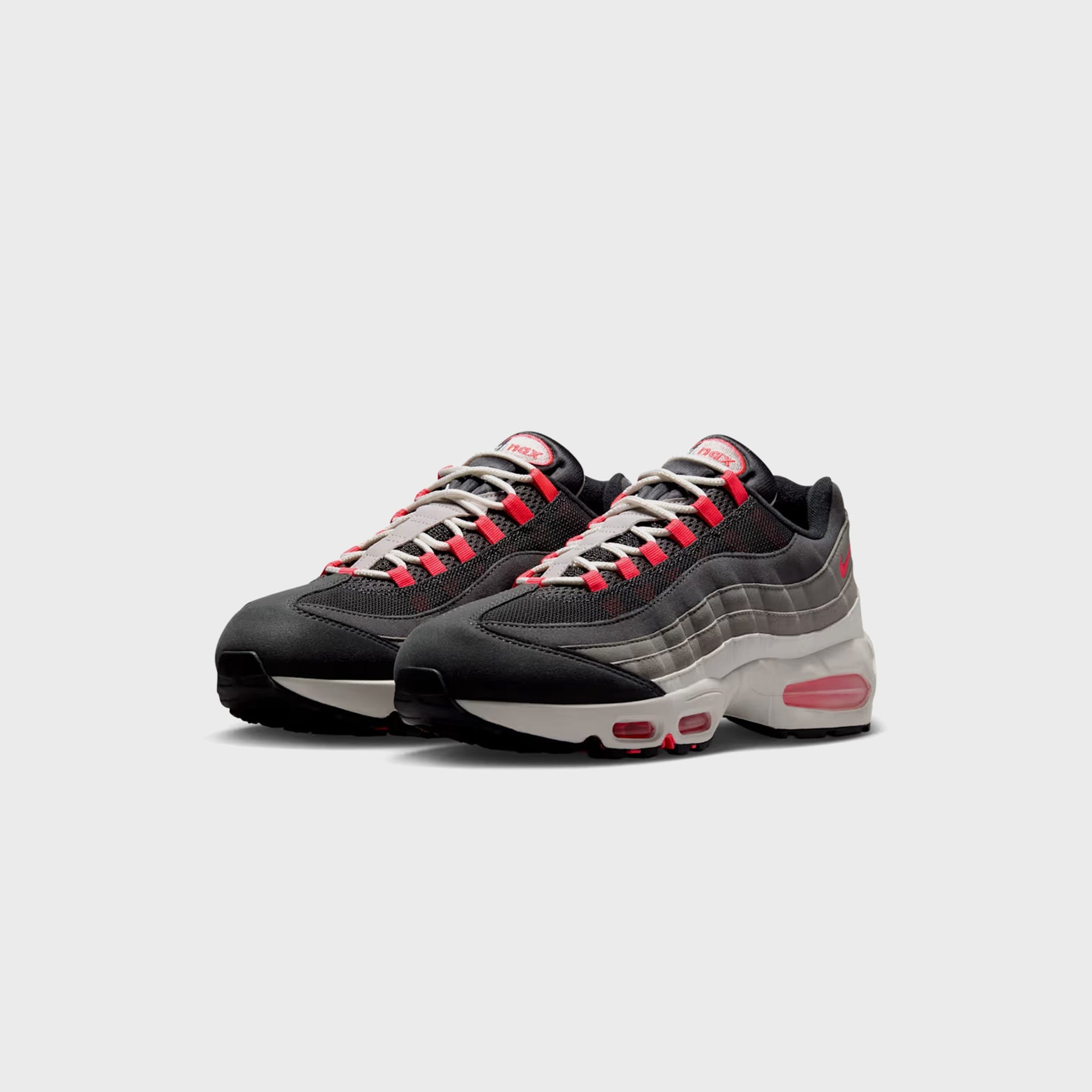 Nike Air Max 95 Big Bubble Premium - Anthracite / Light Graphite / Light Charcoal / Solar Red
