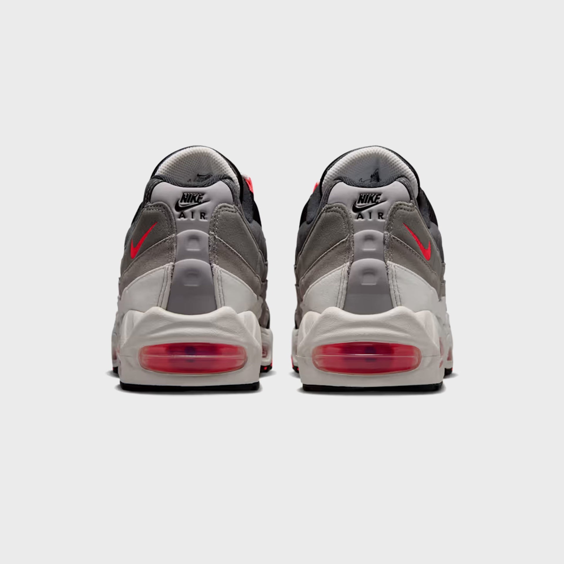 Nike Air Max 95 Big Bubble Premium - Anthracite / Light Graphite / Light Charcoal / Solar Red