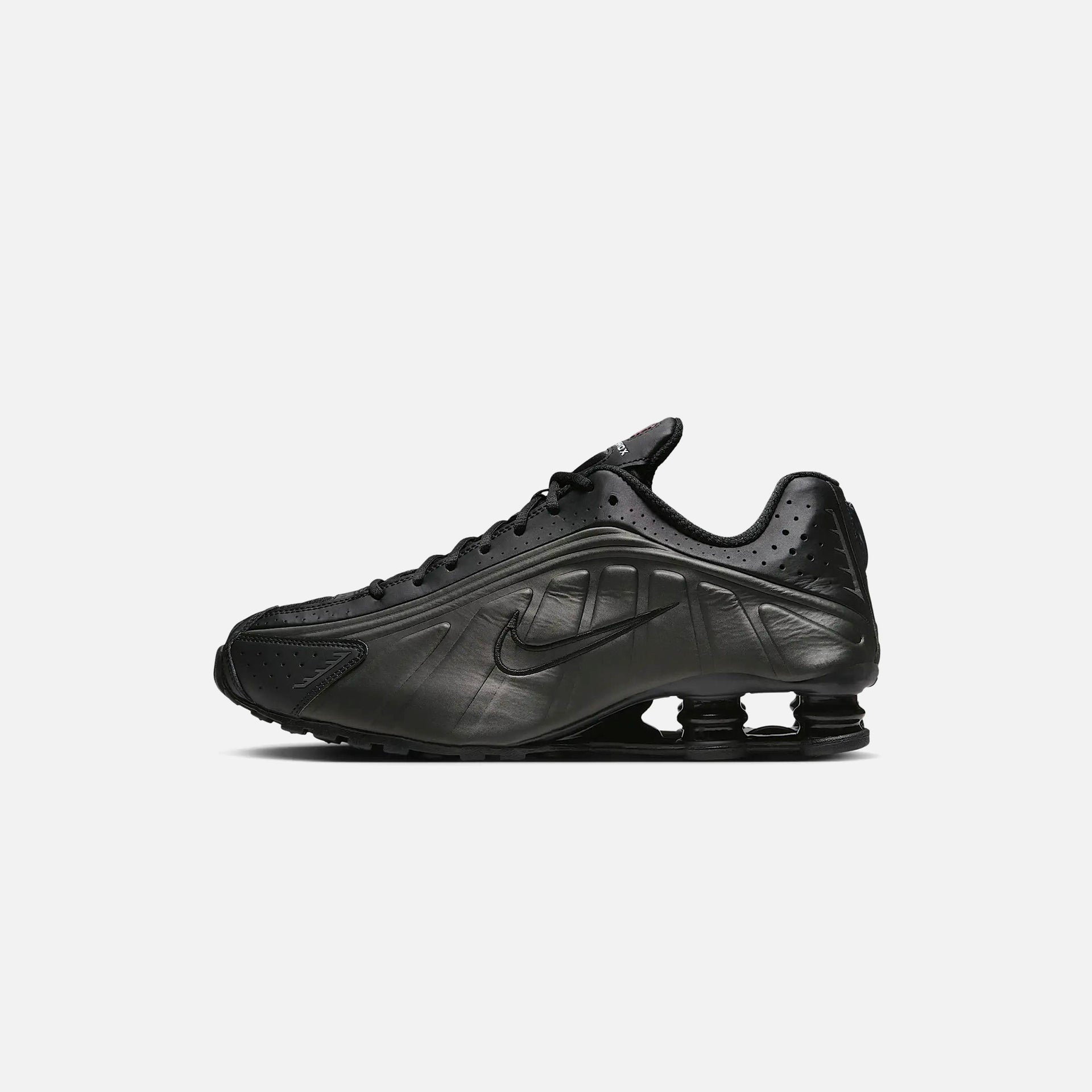 Nike Shox R4 - Black / Black / Black / Bright Crimson