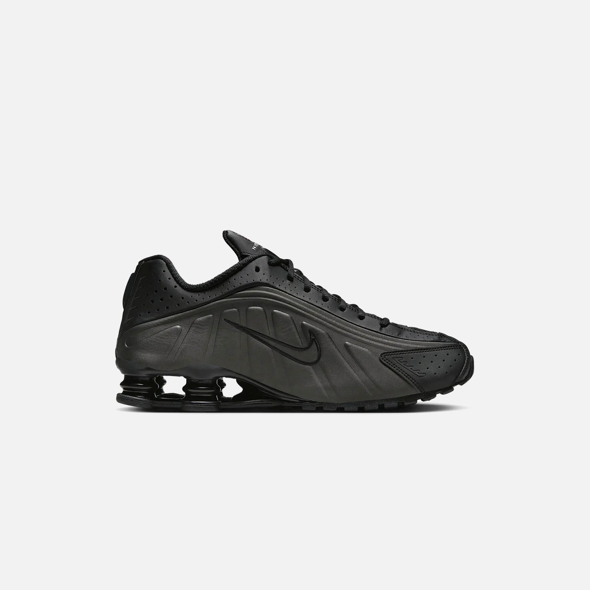 Nike Shox R4 - Black / Black / Black / Bright Crimson