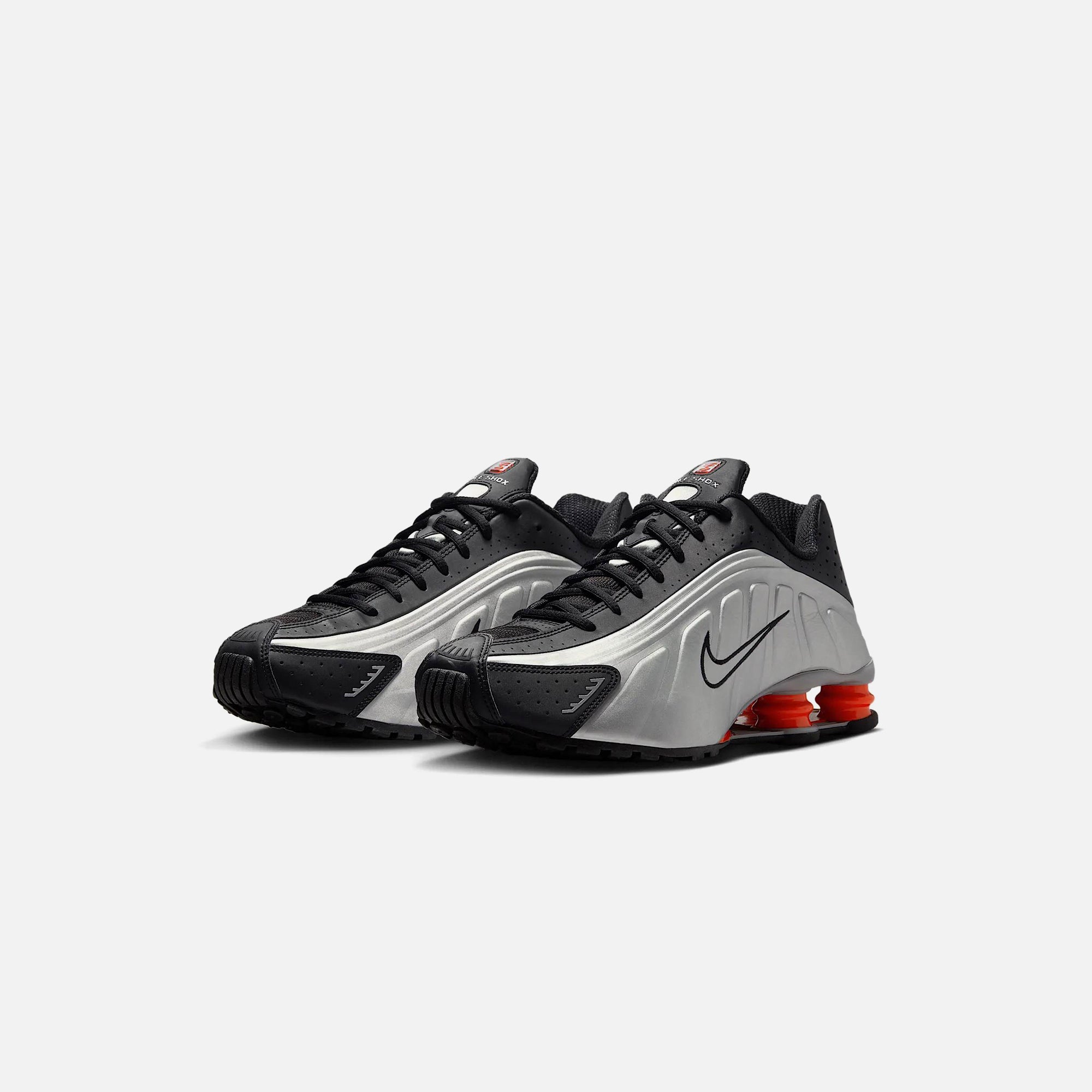 Nike Shox R4 - Metallic Silver / Black / Picante Red / Metallic