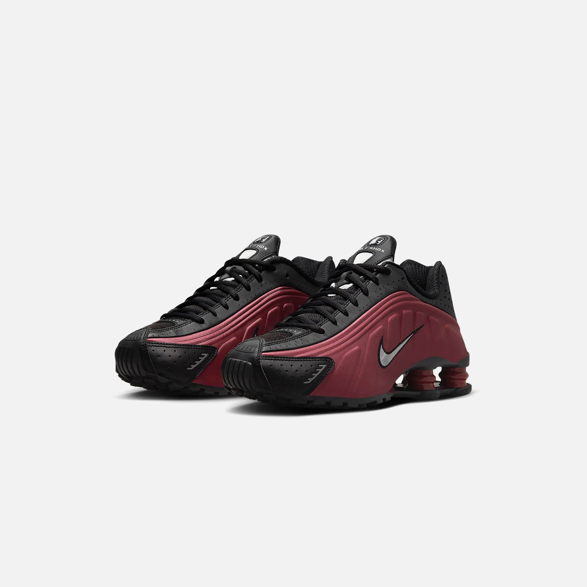 Nike WMNS Shox R4 - Black / Metallic Silver / Team Red