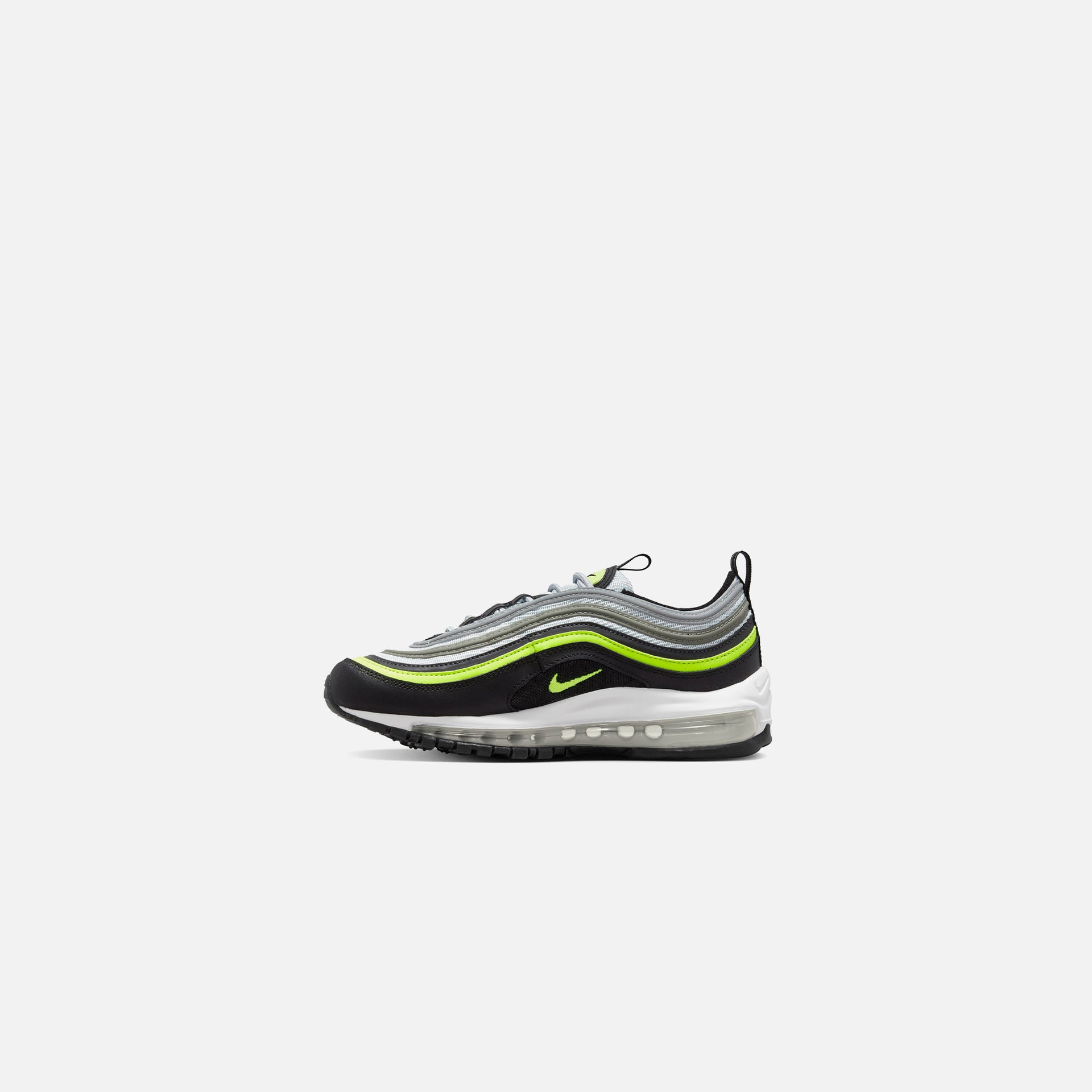 Nike Grade School Air Max 97 - Pure Platinum / Volt / Black / White