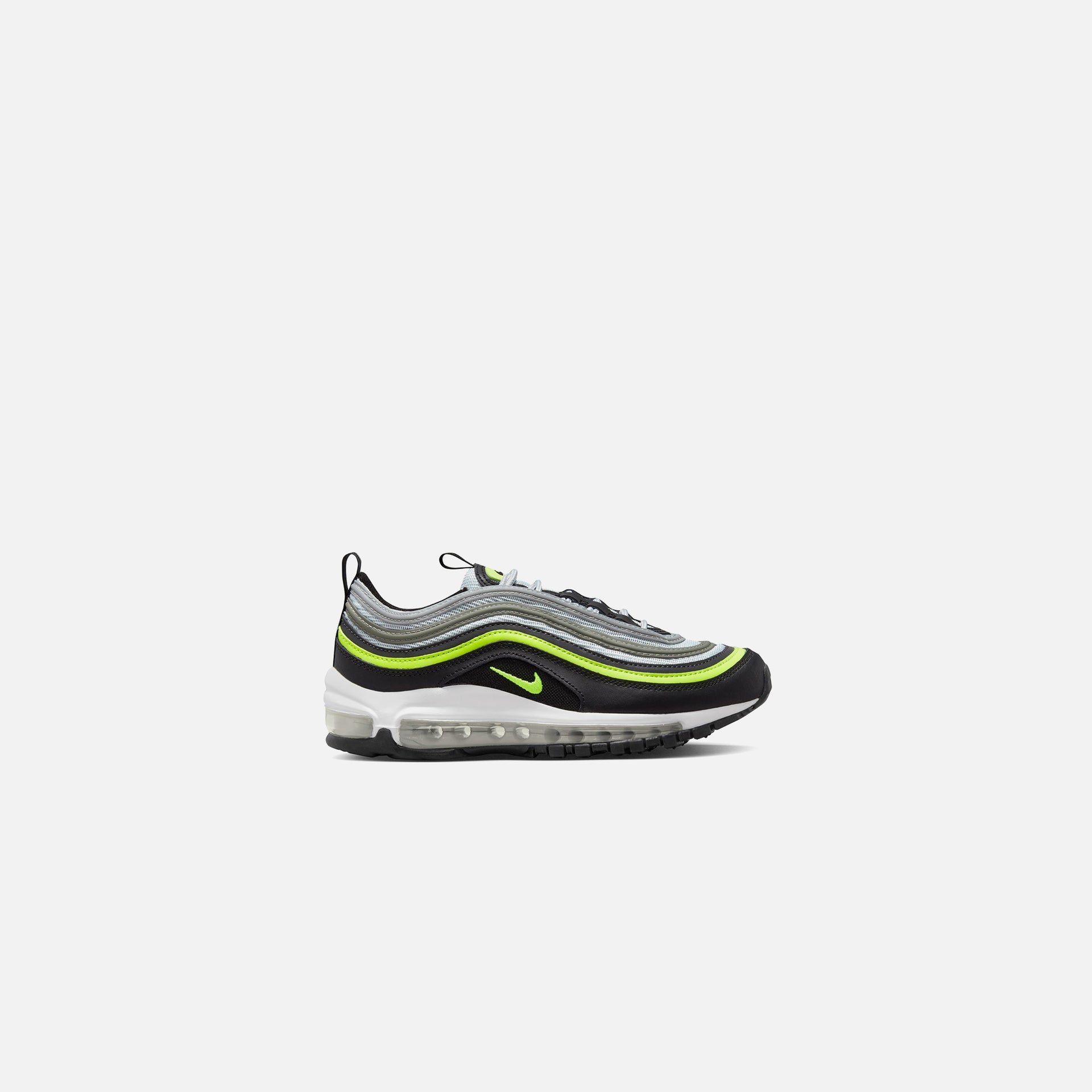 Nike Grade School Air Max 97 - Pure Platinum / Volt / Black / White