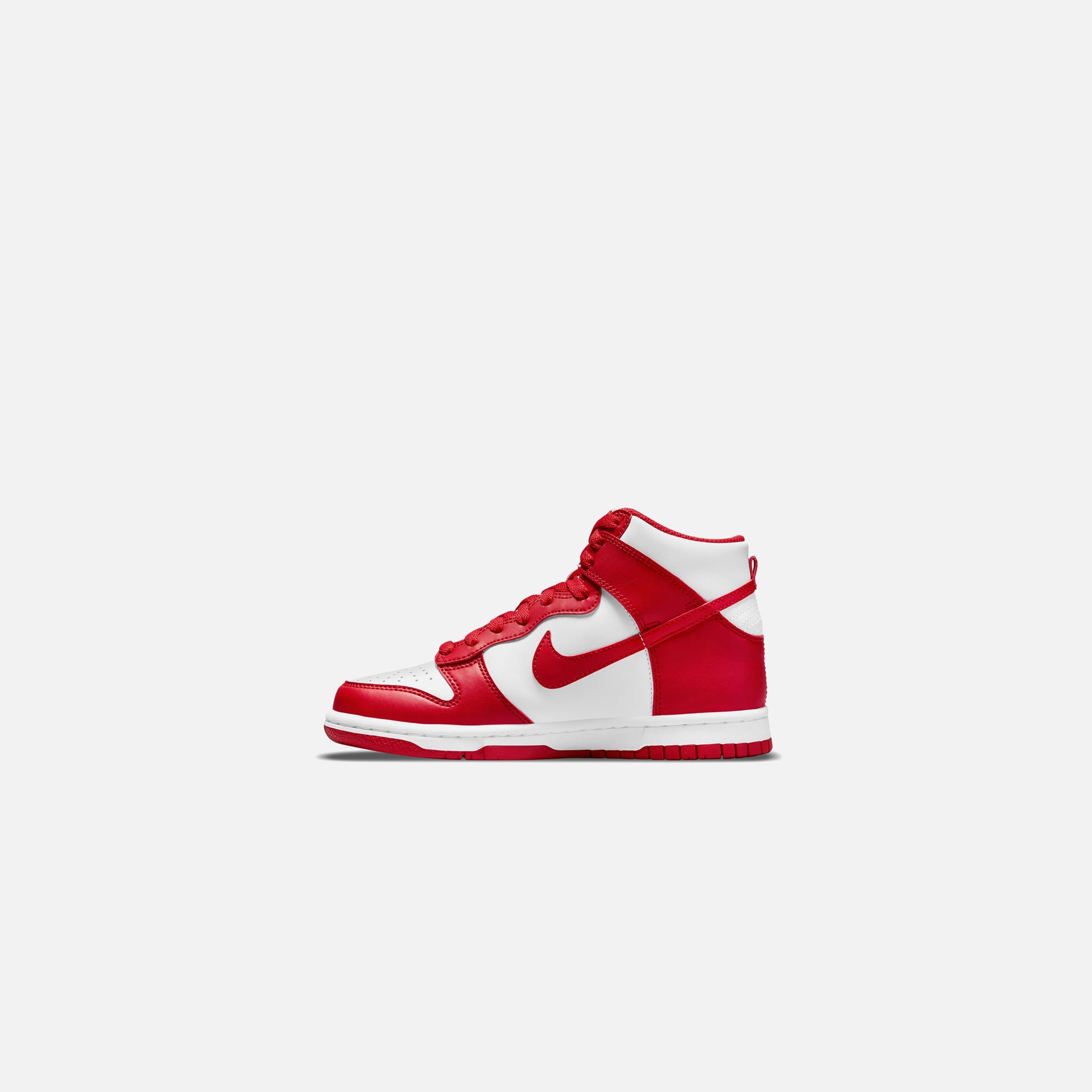 Nike GS Dunk High - White / University Red