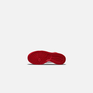 Nike GS Dunk High - White / University Red