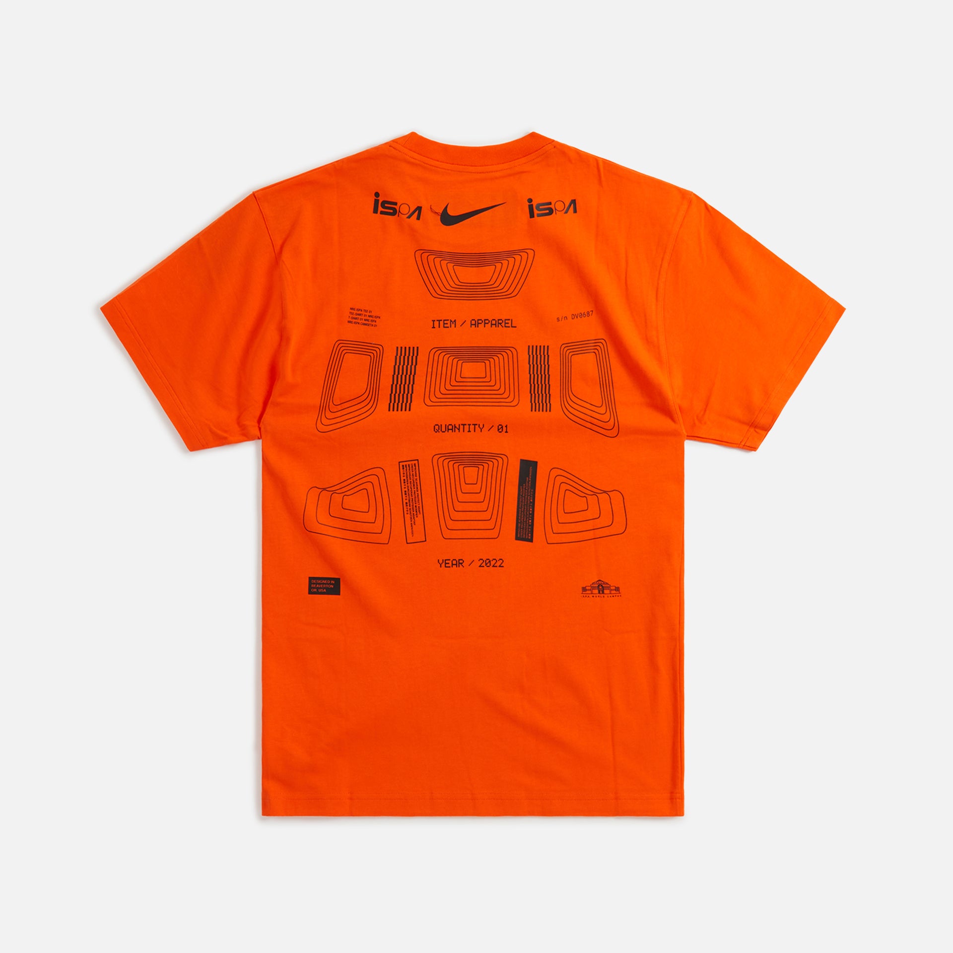 Nike M NK NRG ISPA GPX Tee - Rush Orange
