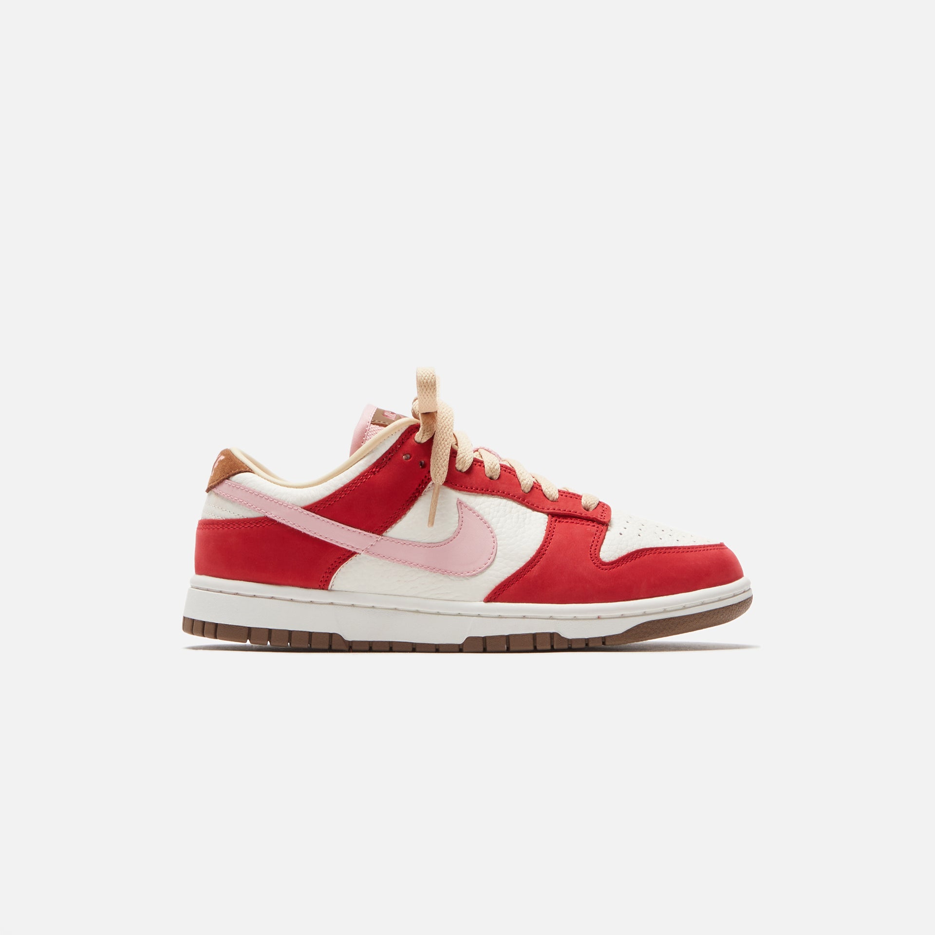 Nike WMNS Dunk Low Retro Premium - Sport Red / Sheen / Sail / Medium Brown