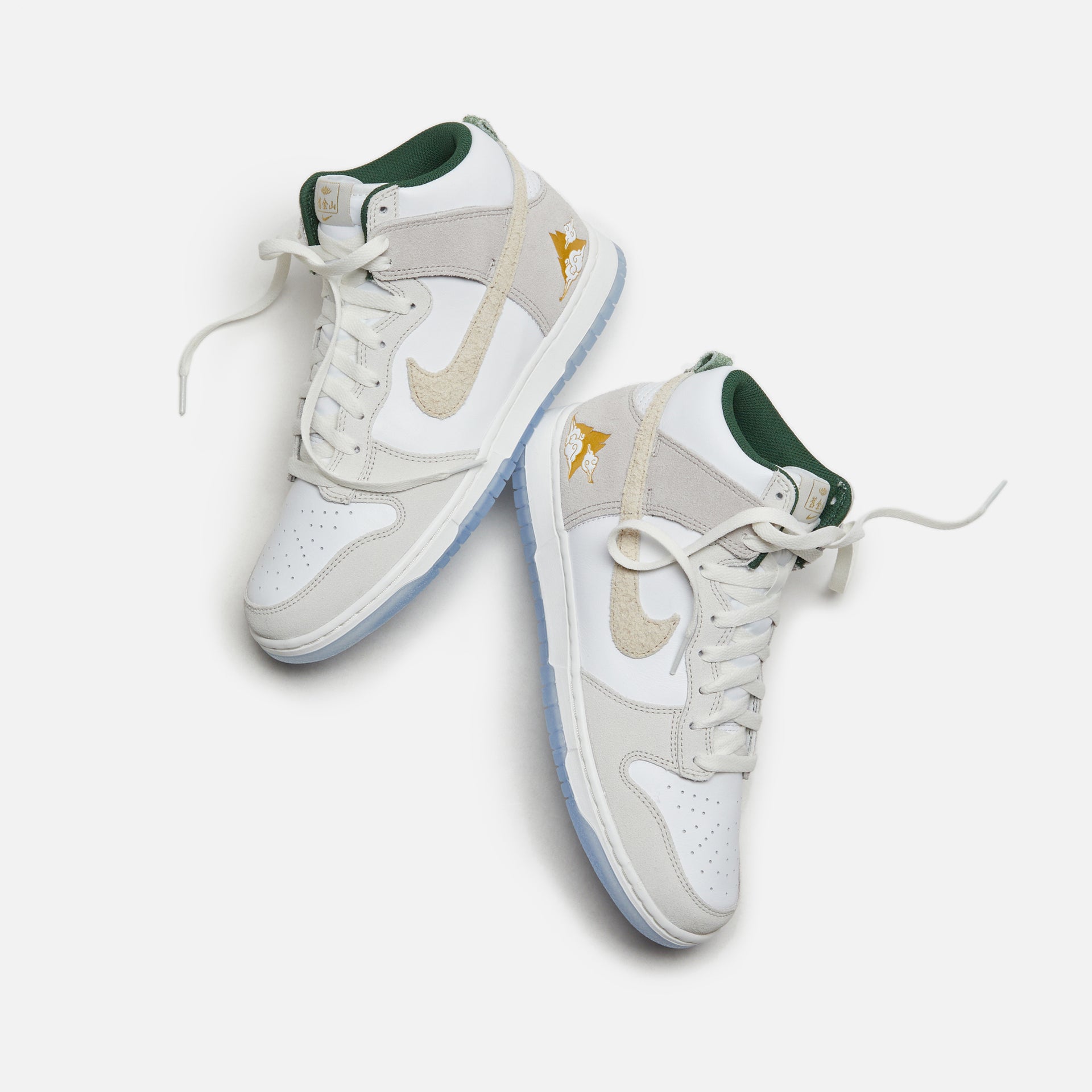 Nike Dunk Hi PRM GM - Summit White / Desert Ore / Light Bone / Evergreen