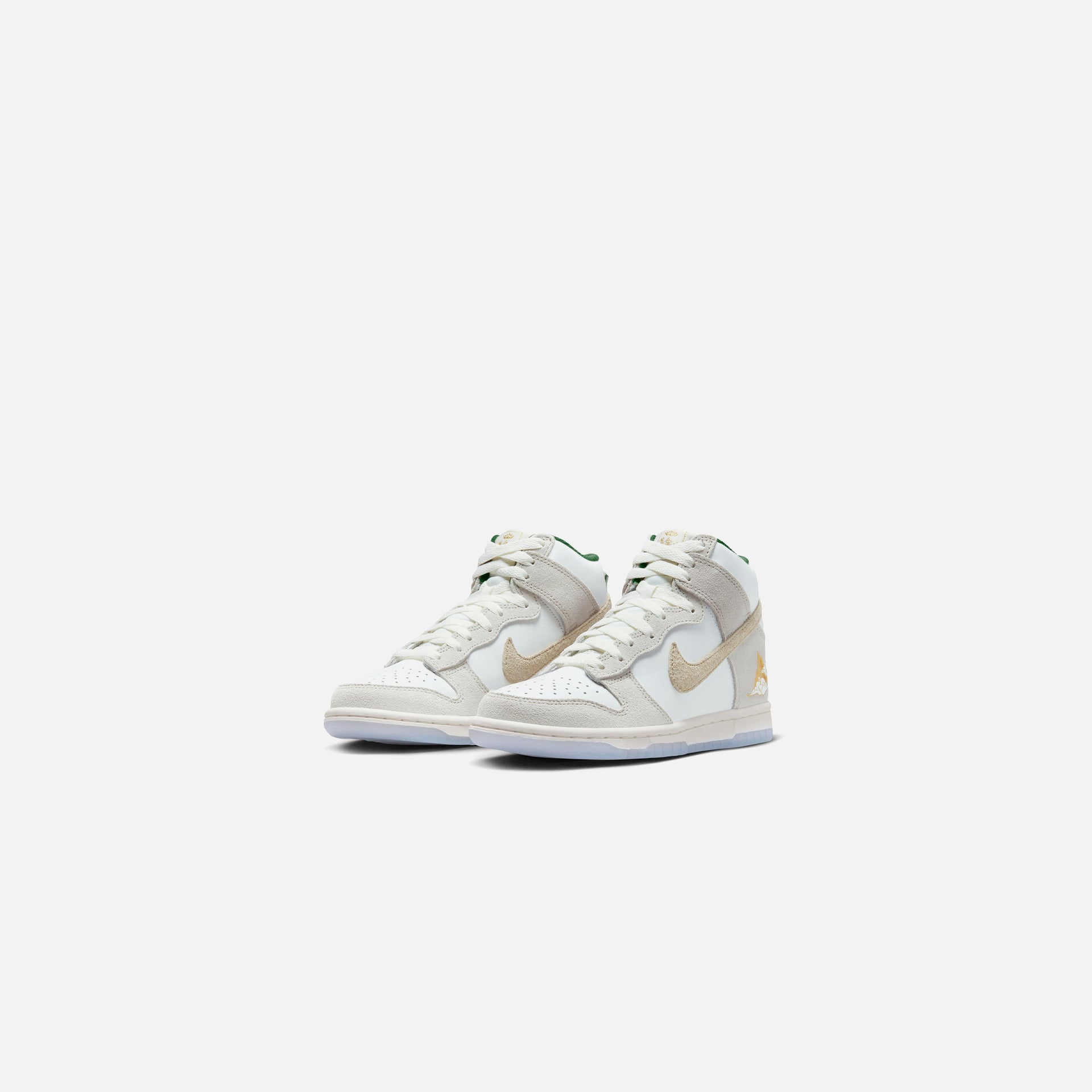 Nike GS Dunk Hi PRM GM - Summit White / Desert Ore / Light Bone / Evergreen