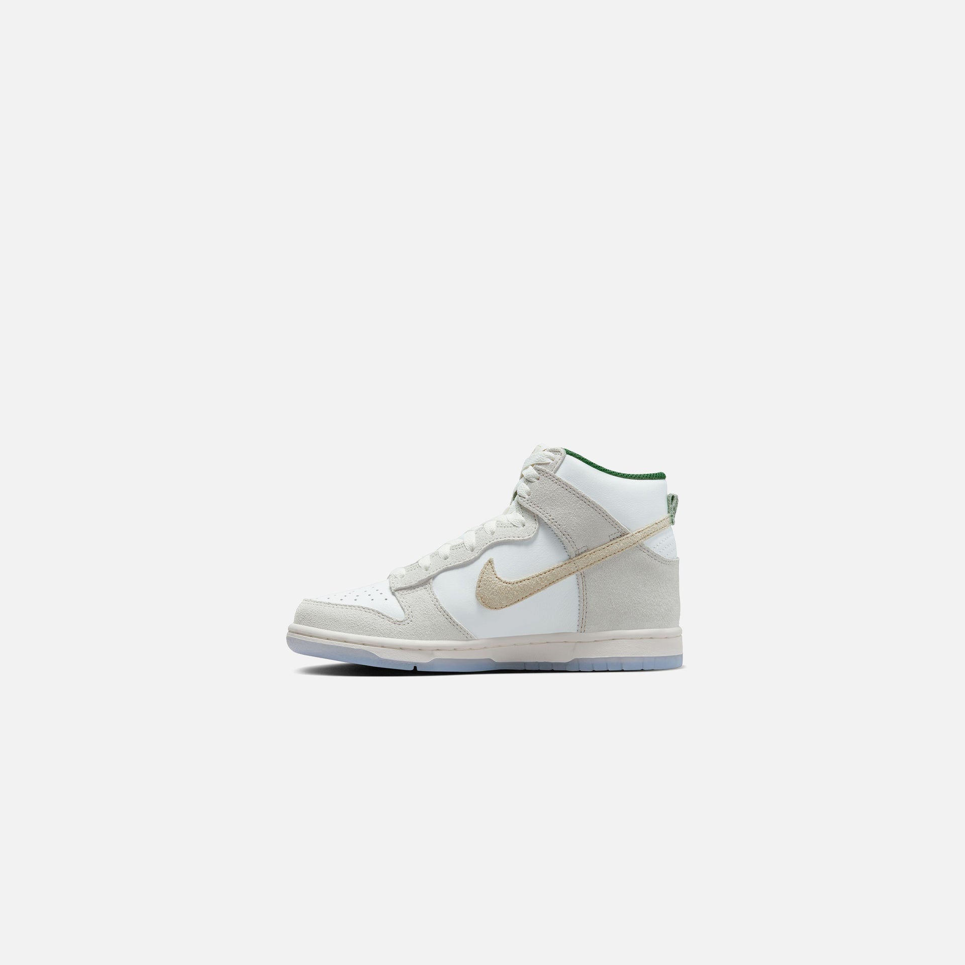 Nike GS Dunk Hi PRM GM - Summit White / Desert Ore / Light Bone / Evergreen