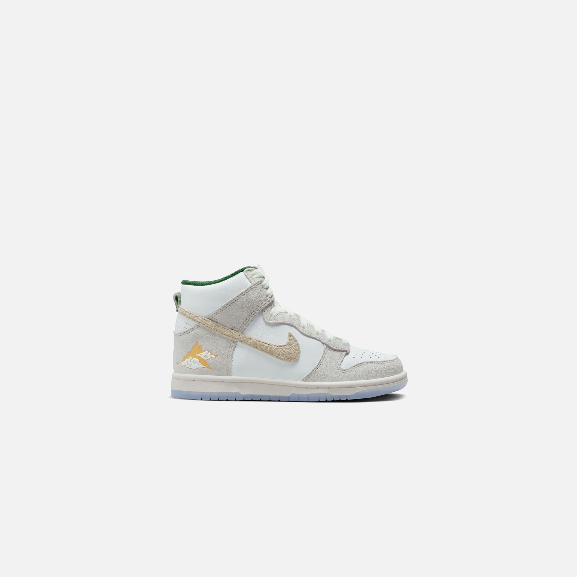 Nike GS Dunk Hi PRM GM - Summit White / Desert Ore / Light Bone / Evergreen