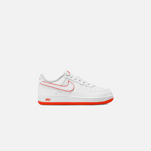 Nike Kids Air Force 1 (White/Picante Red) 6.5Y