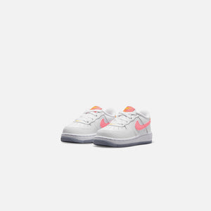 Nike Toddler Air Force 1 Low - White / Coral Chalk / Laser Orange