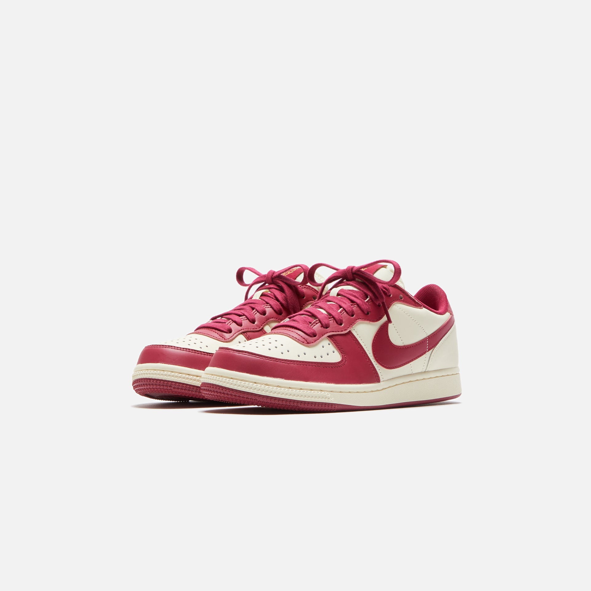 Nike Terminator Low NY vs. NY - Coconut Milk / Noble Red / Metallic Gold