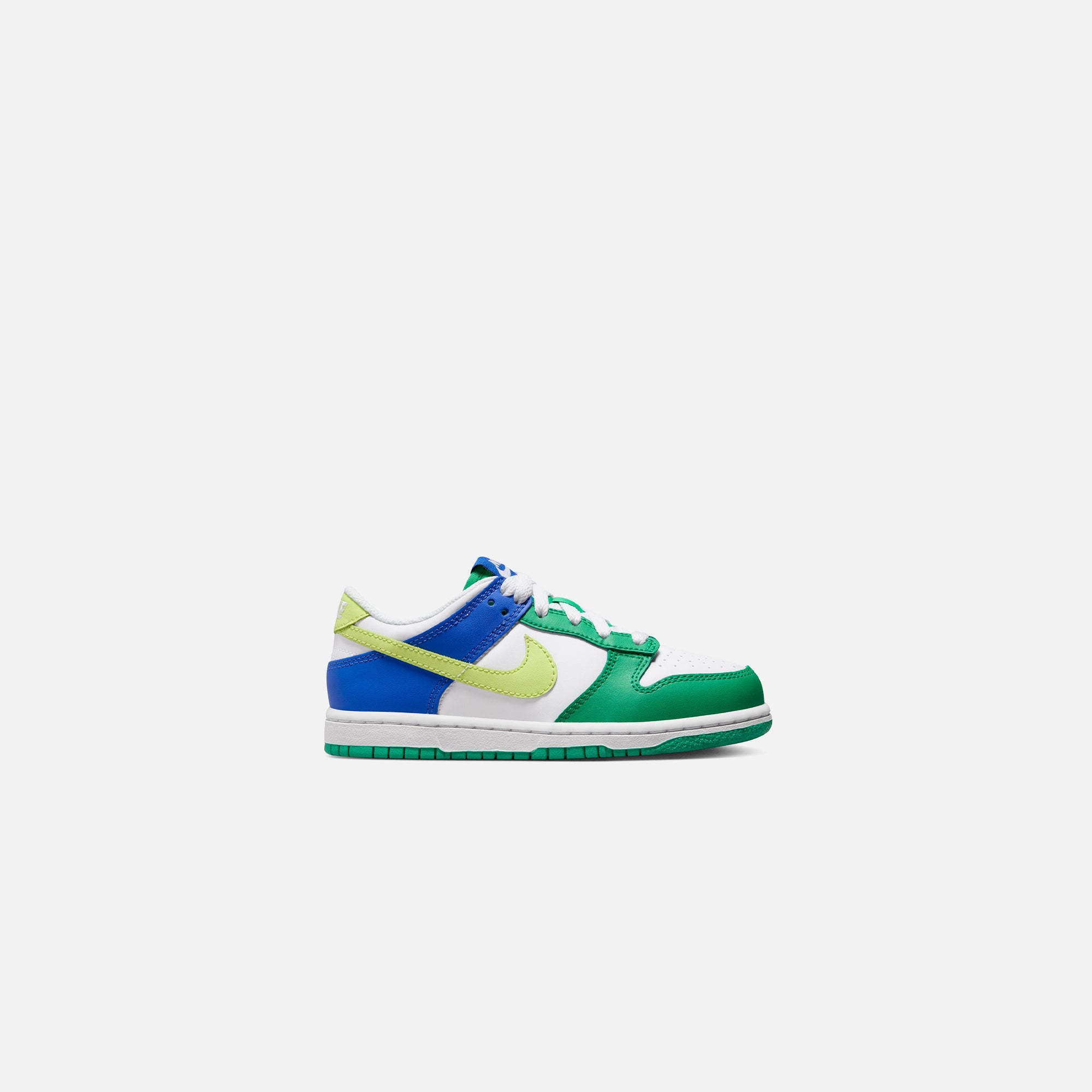 Nike Pre-School Dunk Low - White / Stadium Green / Game Royal