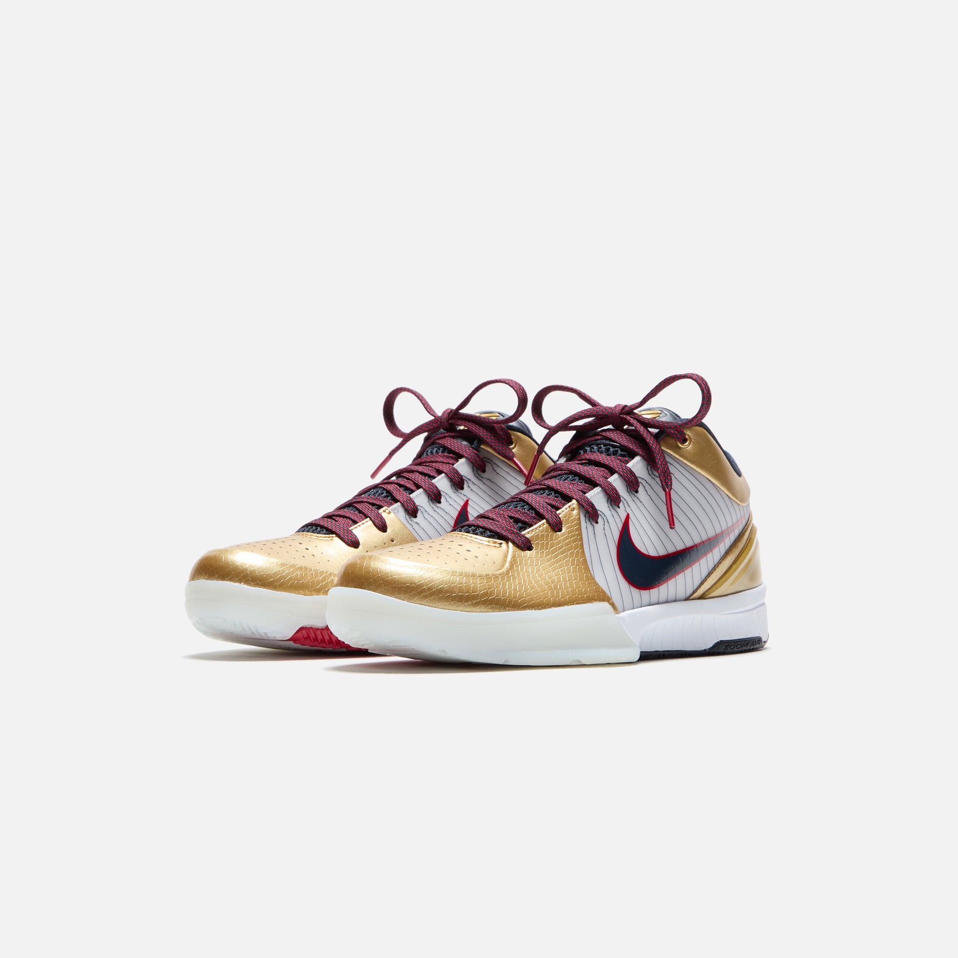 Nike Kobe 4 Protro - White / Dark Obsidian / Varsity Red / Metallic Gold