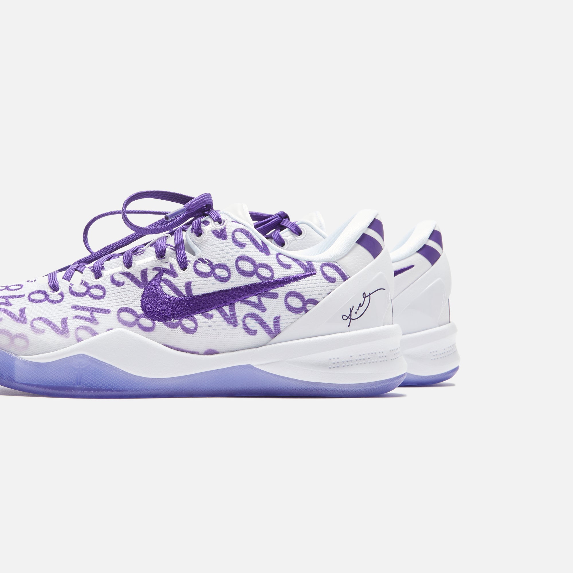 Nike Kobe VIII Protro 12 US ホワイト/パープル Nike Kobe VIII Protro - White / Court Purple / White – Kith