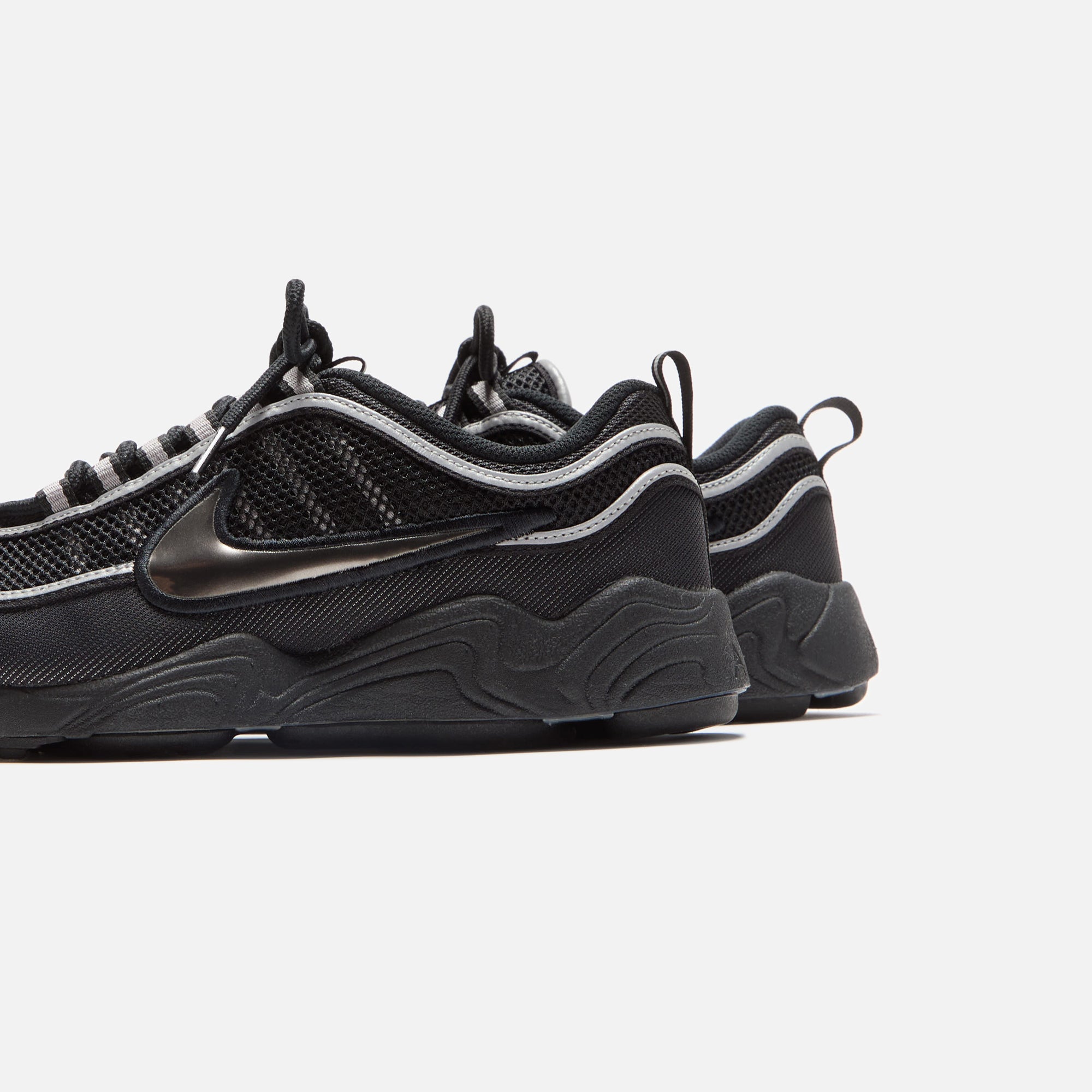 Nike Air Zoom Spiridon - Black / Metallic Silver / Sport Red – Kith