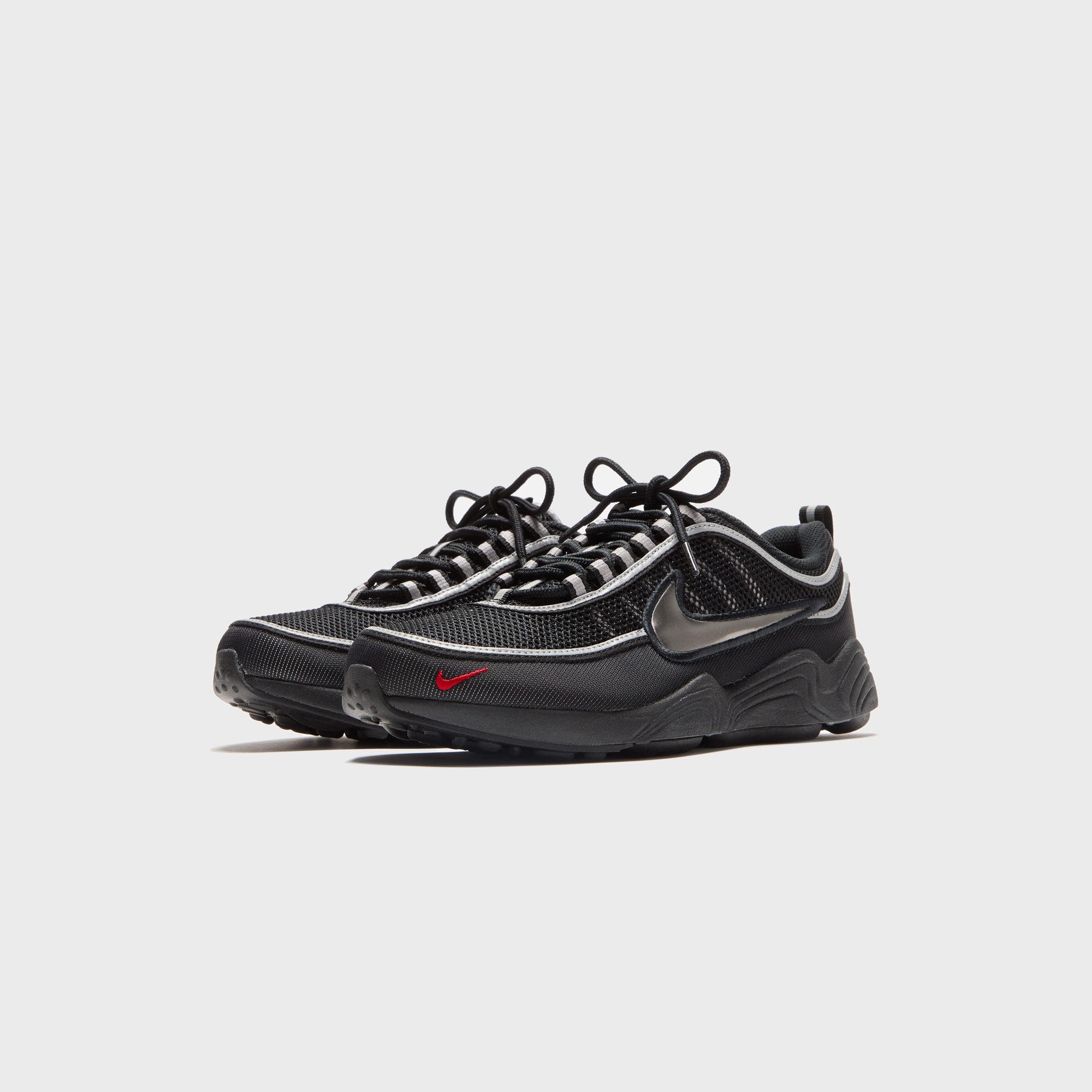 Nike Air Zoom Spiridon - Black / Metallic Silver / Sport Red Nike Air Zoom Spiridon - Black / Metallic Silver / Sport Red