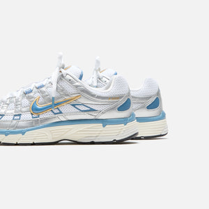 Nike P-6000 - White / Aegean Storm / Metallic Silver