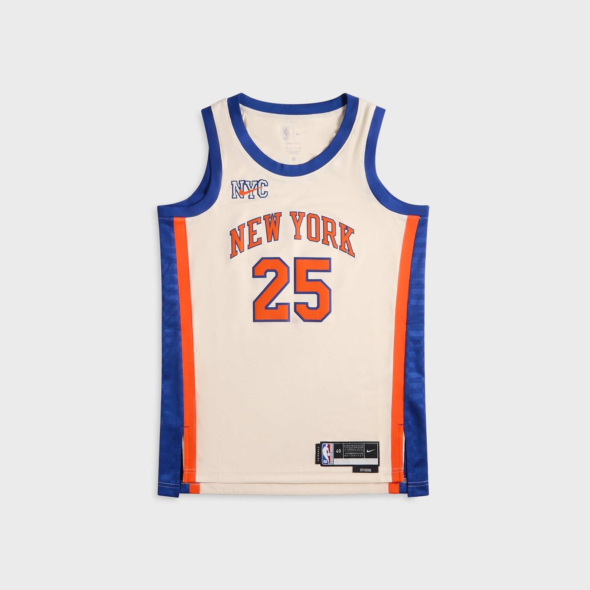 Nike New York Knicks City Edition Mikal Bridges Jersey - Natural Kith Nike New York Knicks City Edition Mikal Bridges Jersey - Natural Kith