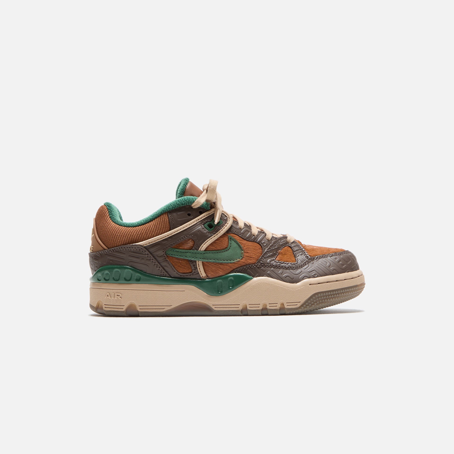 Nike x Nigo Air Force 3 Low - Baroque Brown / Fire / Hemp / Pecan