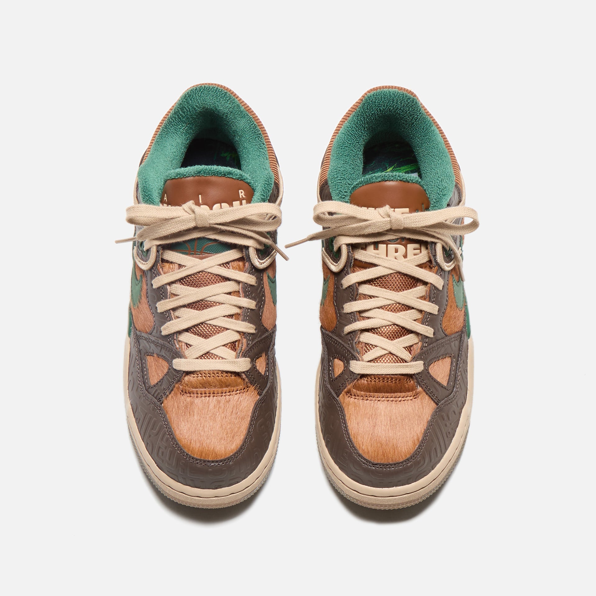 Nike x Nigo Air Force 3 Low - Baroque Brown / Fire / Hemp / Pecan