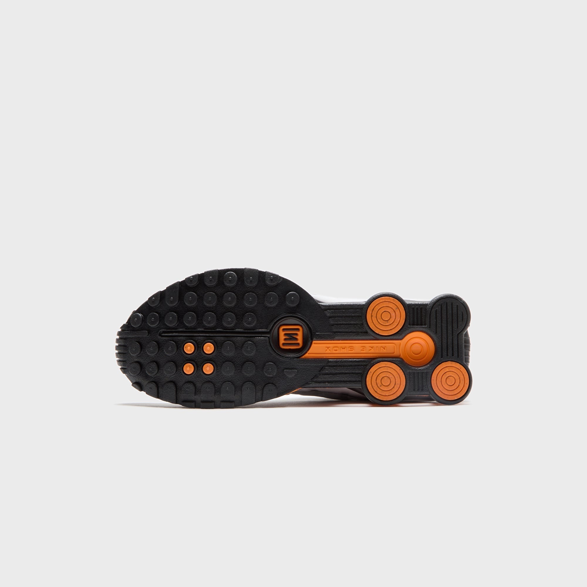 Nike Shox R4 - Black / Vast Grey / Bright Mandarin / Metallic