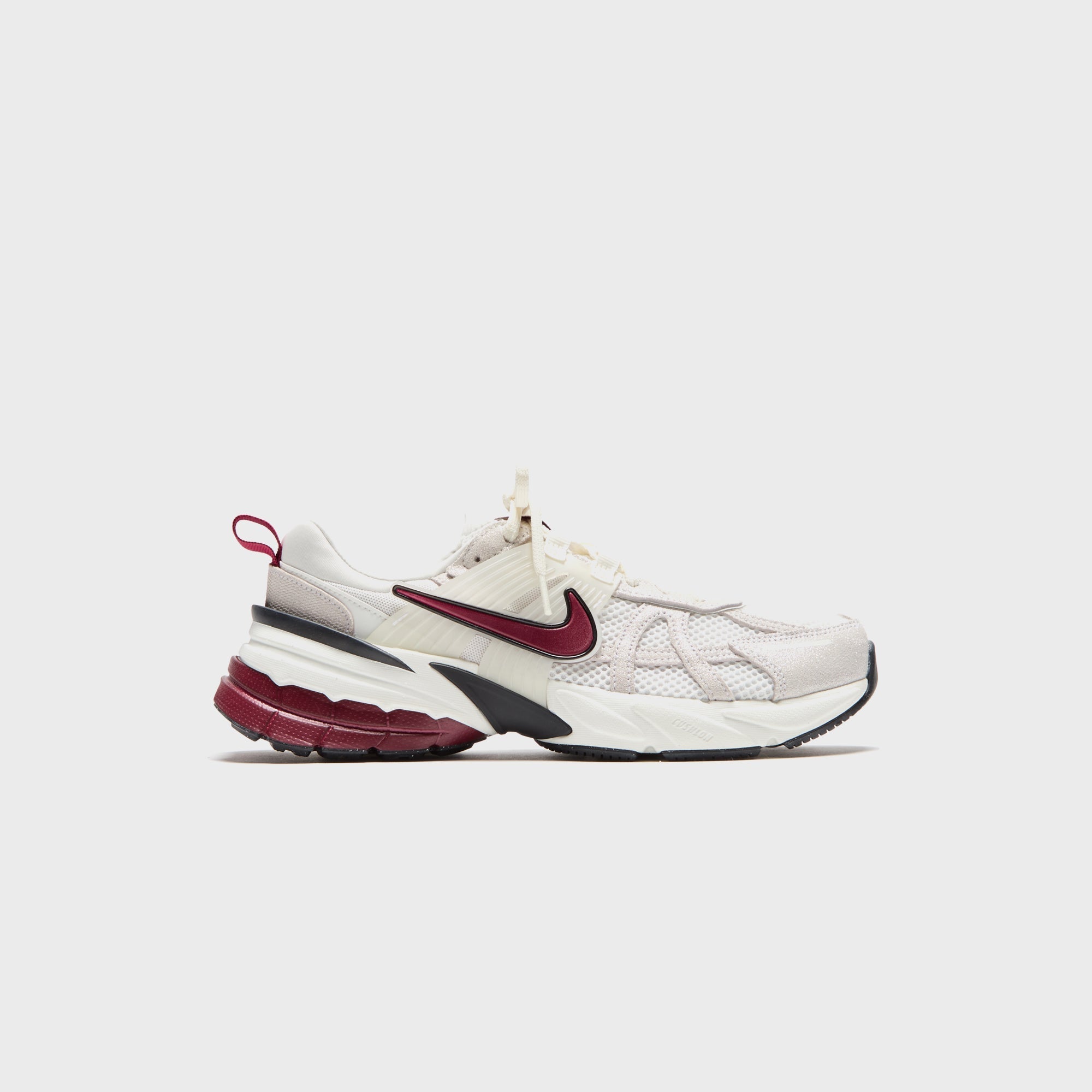 white nikes with red swoosh women's