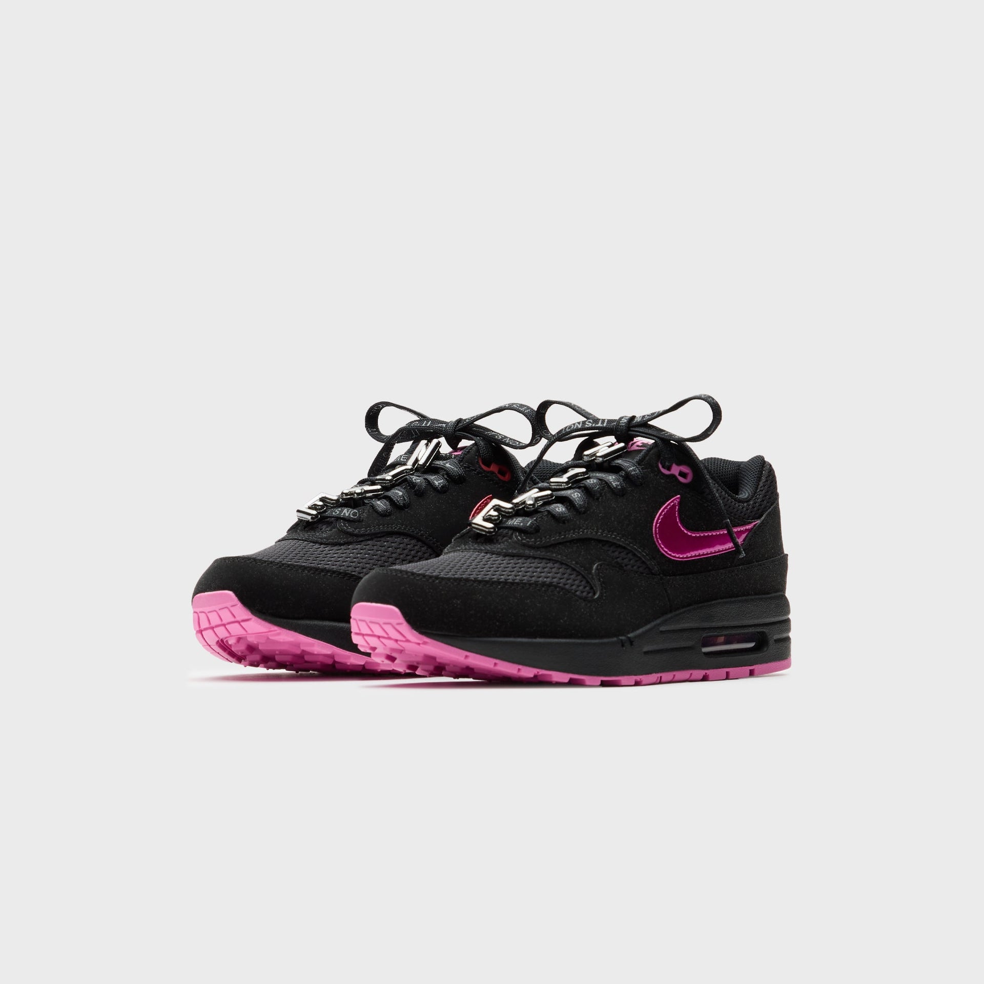 Nike Air Max 1  - Black / Playful Pink / University Red